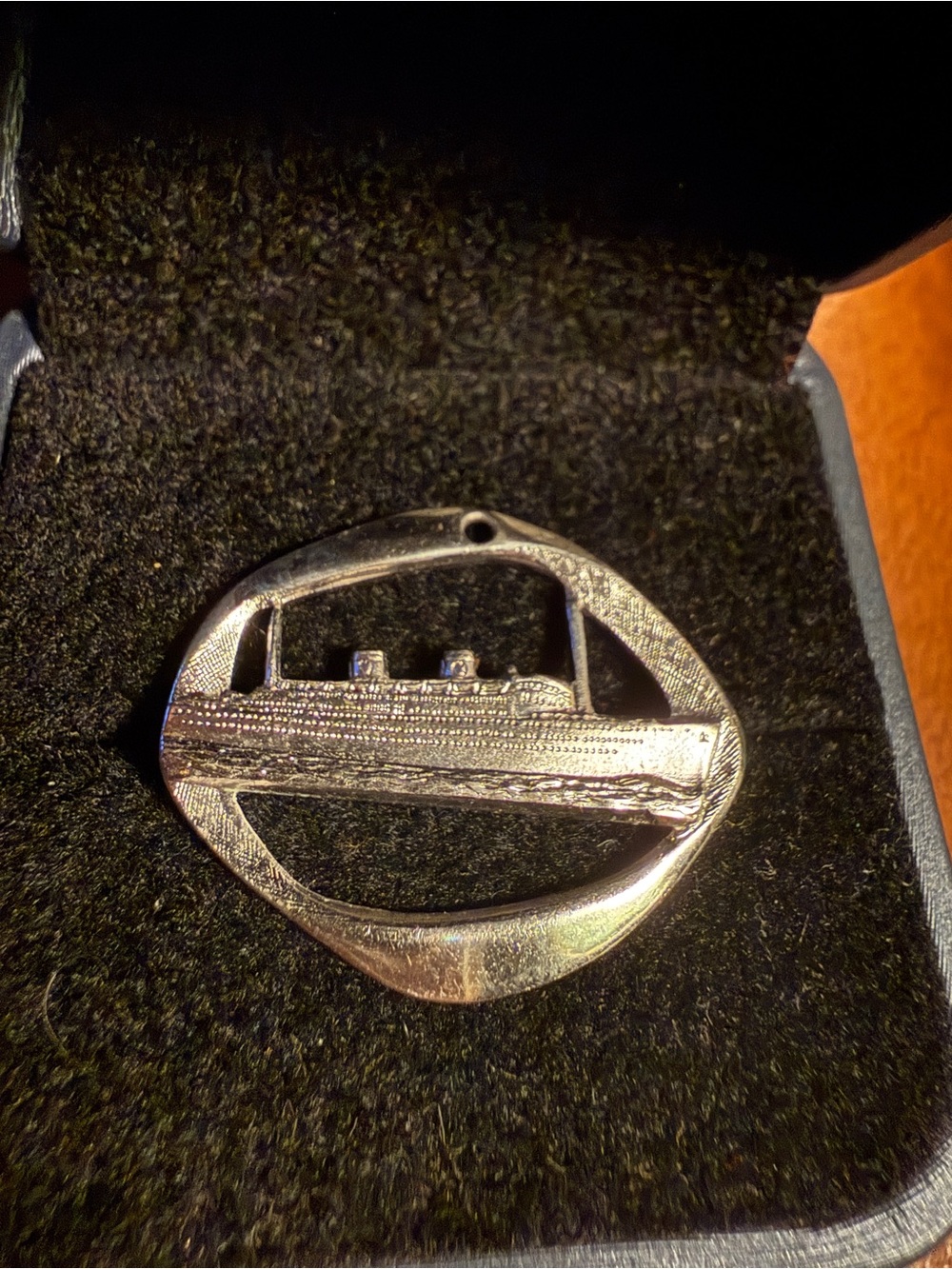 Sterling Silver cruise Ship charm
